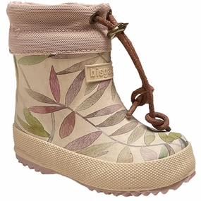 Effortless Gear Bisgaard Winter Thermo Rubber Boots Beige Leaves
