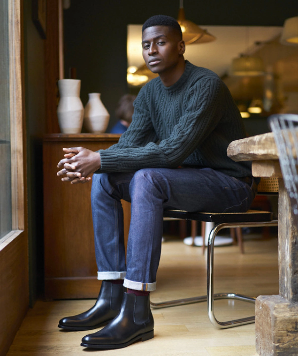 Crafted Ease Responsive Fit Black Chelsea Boots