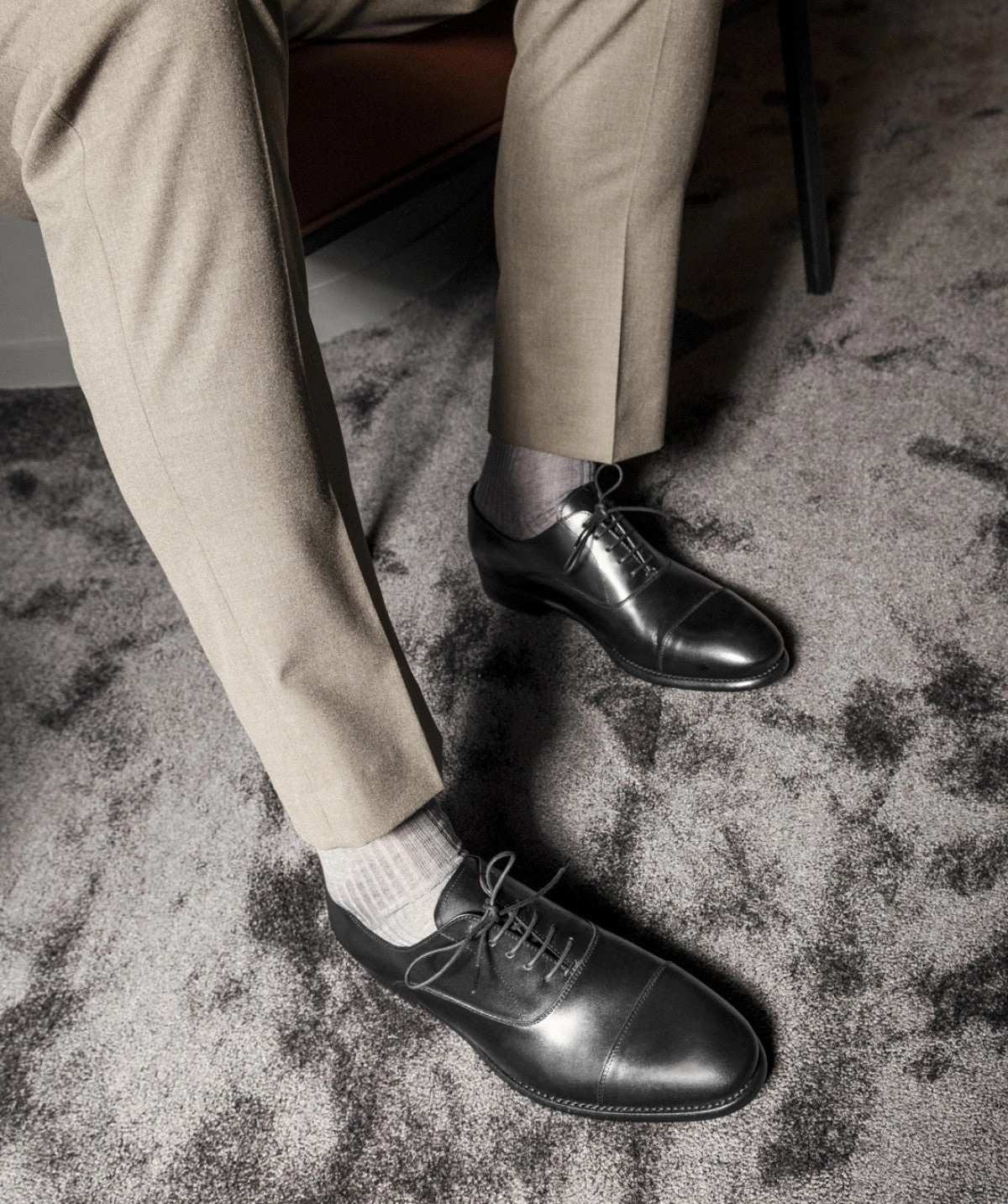 Black Oxford Richelieu Clean-Forward Style Made Easy