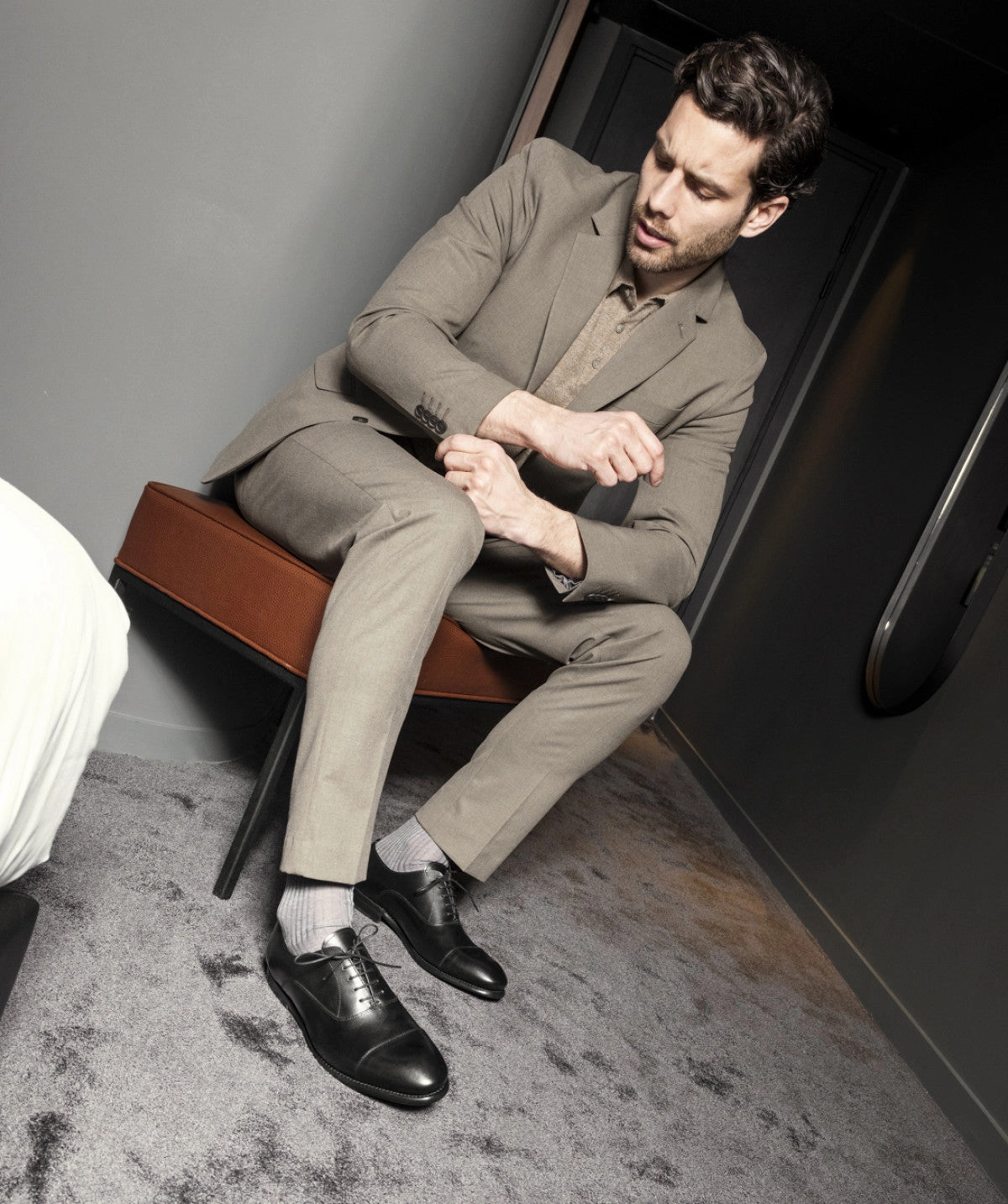 Contemporary Vibes Black Oxford Richelieu
