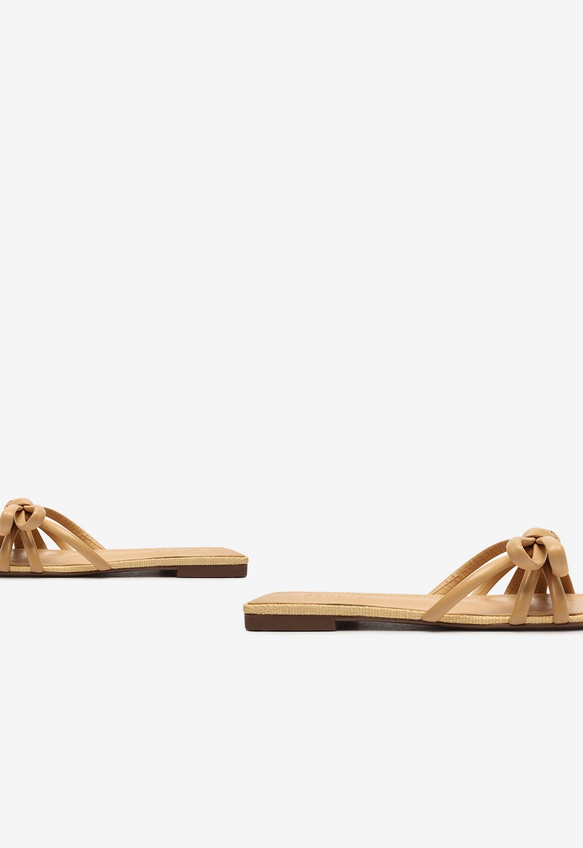 Bold Form Blossom Lightwood Flat Sandal