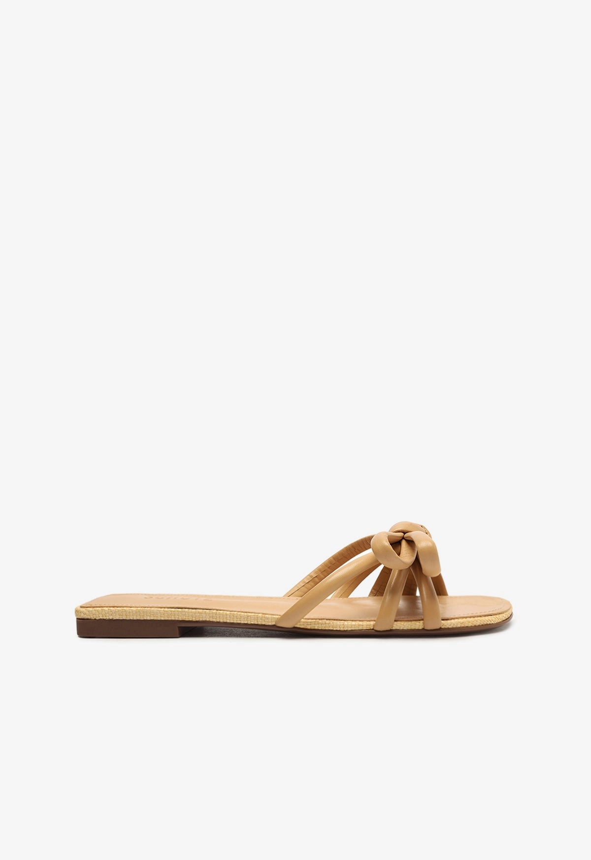 Blossom Lightwood Flat Sandal Iconic Minimalism
