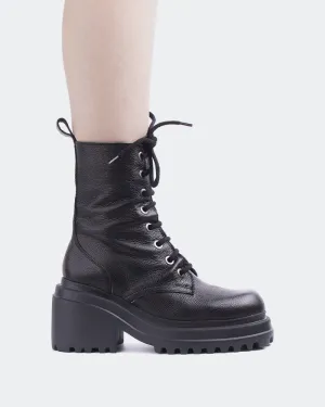 Homer Black Leather Contemporary Vibes