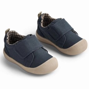 Wheat Shoe Prewalker Velcro Kei Navy Street-Forward Streamline Your Day