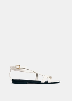 Asymmetric Sandal In Ivory Future Layers Active Living
