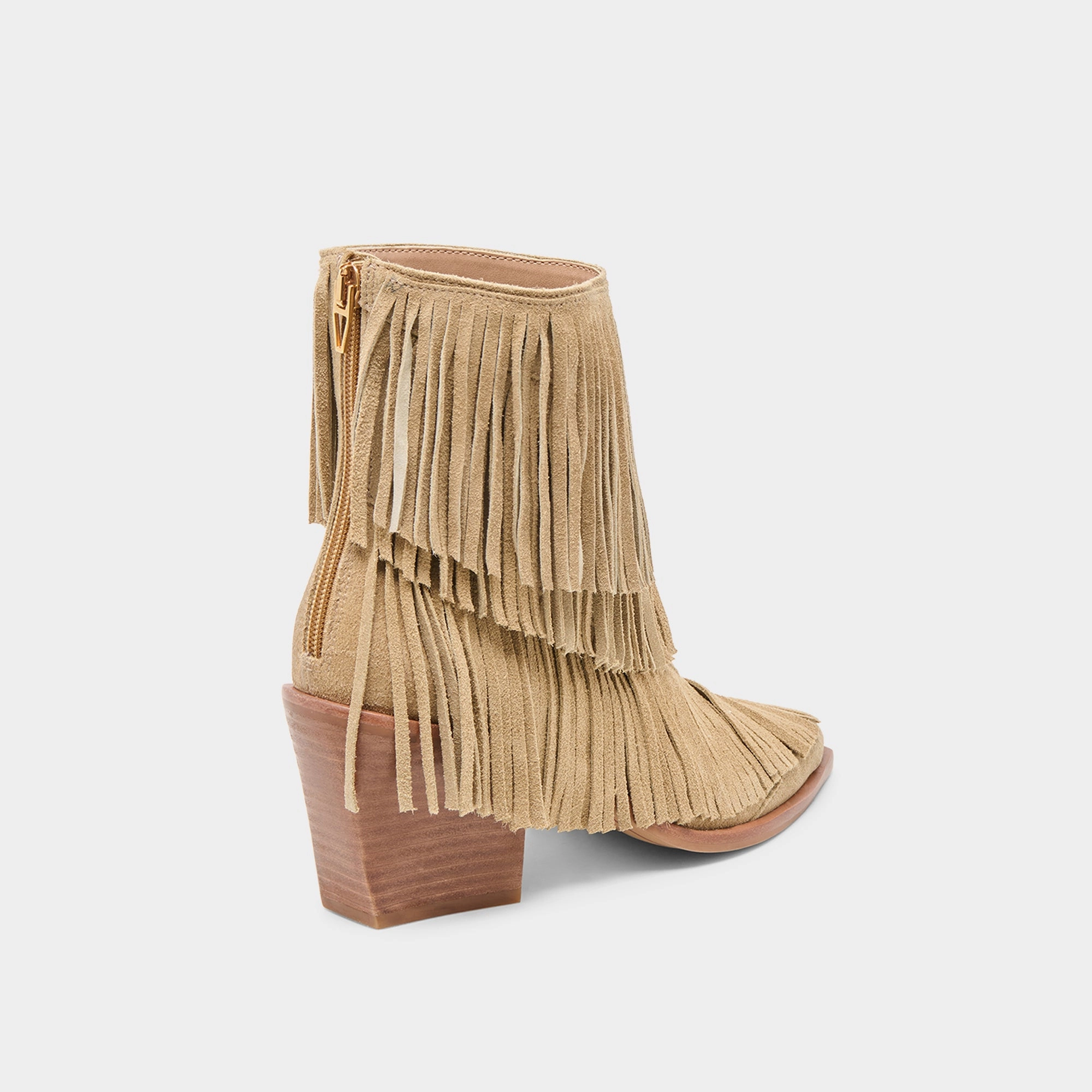 Torey Booties Dk Taupe Suede Modular Minimalism Designed With Flow