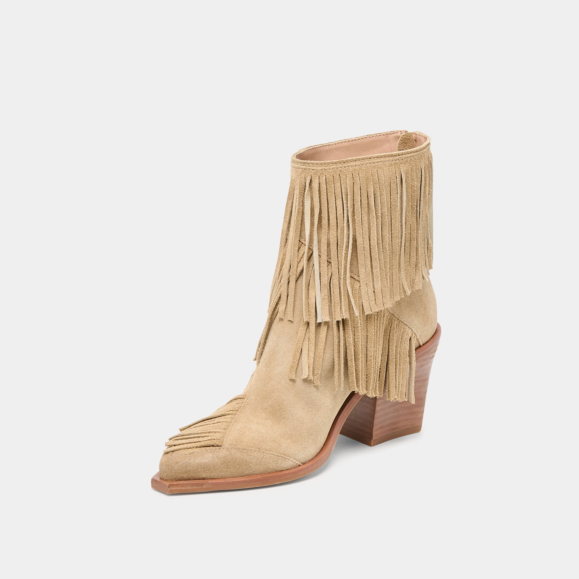 Purpose-First Outfit Torey Booties Dk Taupe Suede