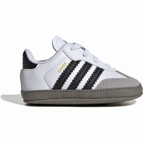 Adidas Originals Ftwr White/Core Black/Clear Granite Samba Crib Sneakers Movement Reimagined Motion Simplicity