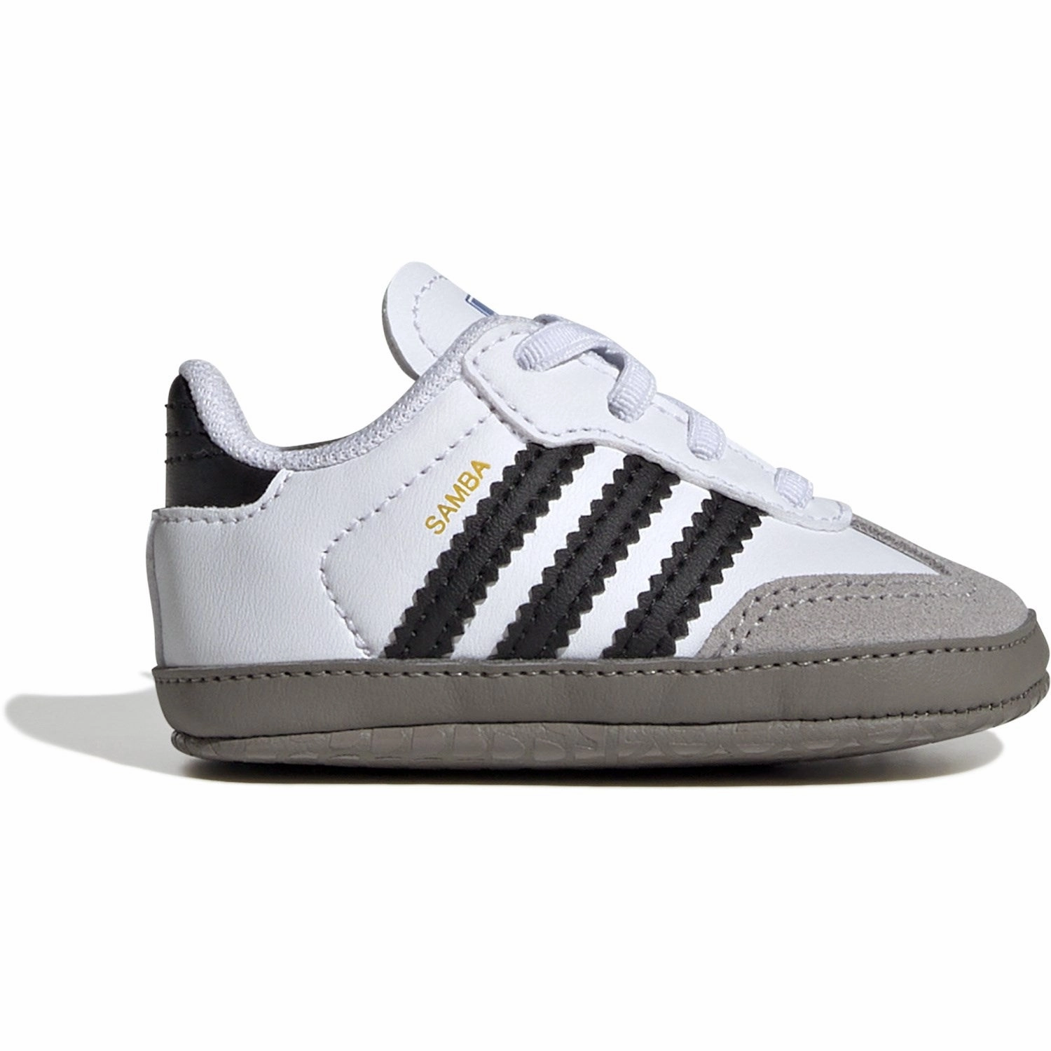 Adidas Originals Ftwr White/Core Black/Clear Granite Samba Crib Sneakers Movement Reimagined Motion Simplicity