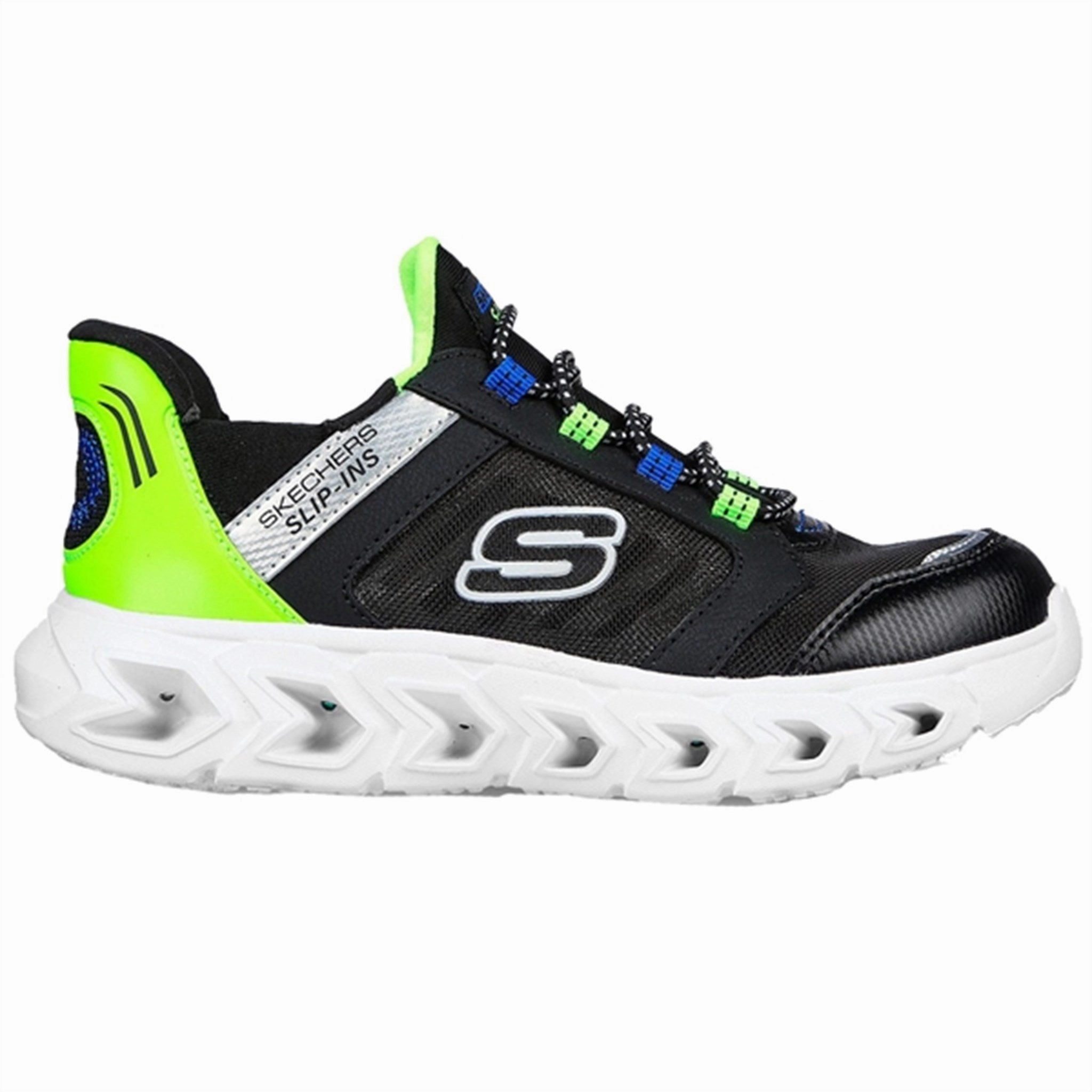 Skechers Hypno-Flash 2.0 Sneakers Black Lime Lightweight Living