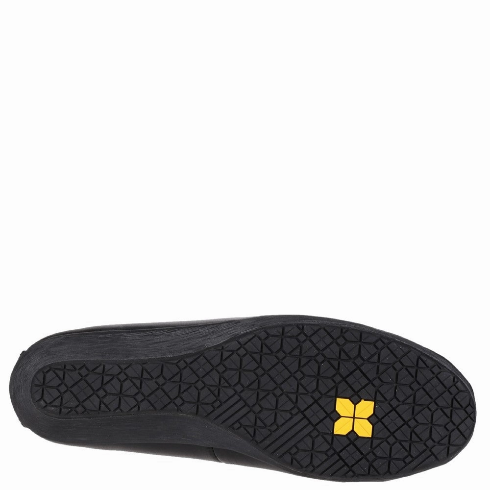 Amblers Safety Fs107 Antibacterial Memory Foam Slip On Wedged Safety Court Shoe Go With Flow