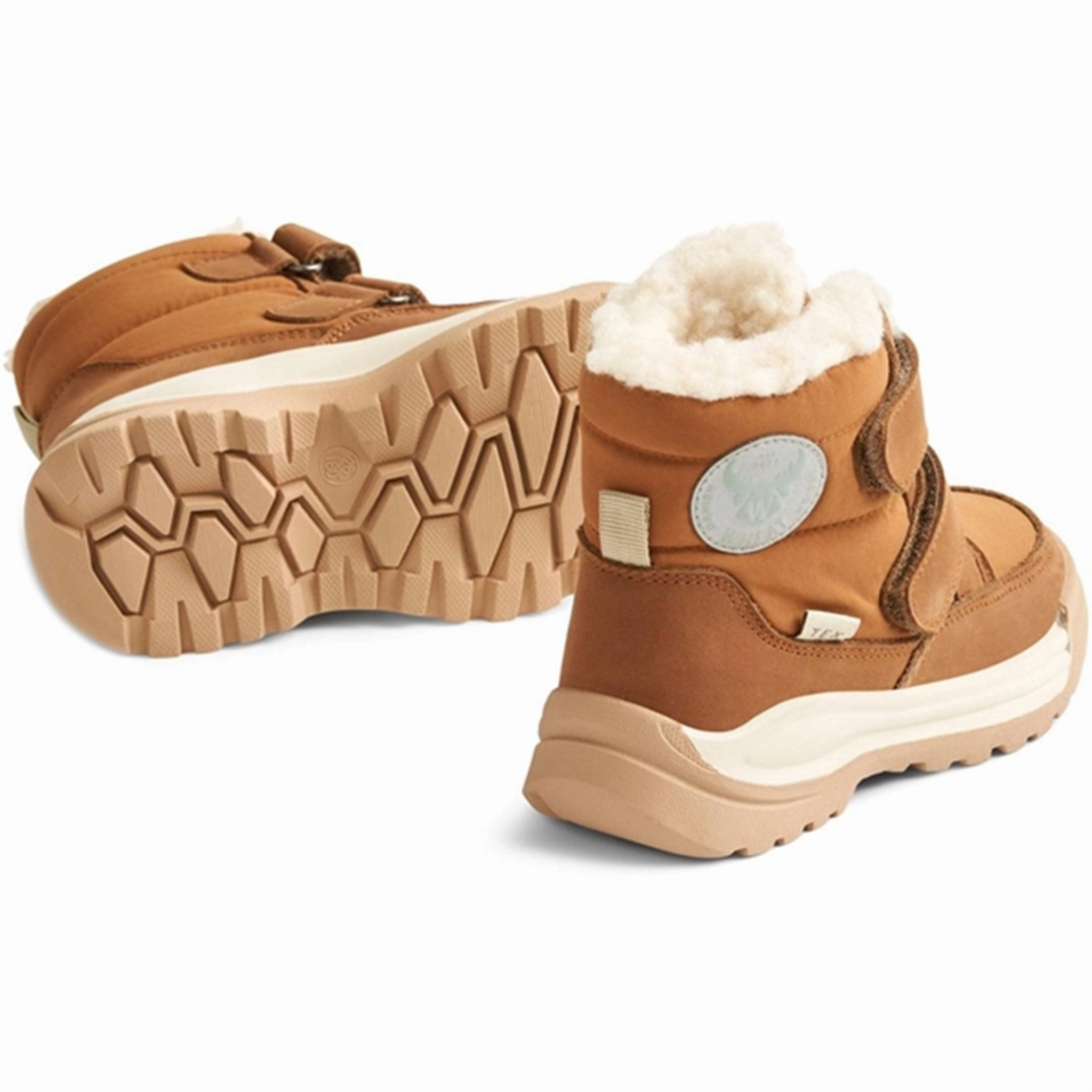 Wheat Winter Boots Millas Double Velcro Tex Cognac Structured Motion