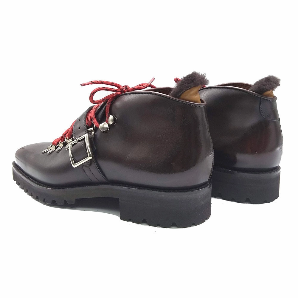 Sleek Presence Bold In Simplicity Borcego Mountain Boot With Strap Mto - Black Coffee