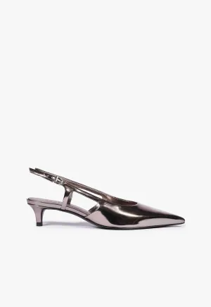 Boris Kitten  Sling Pump Subtle Signature