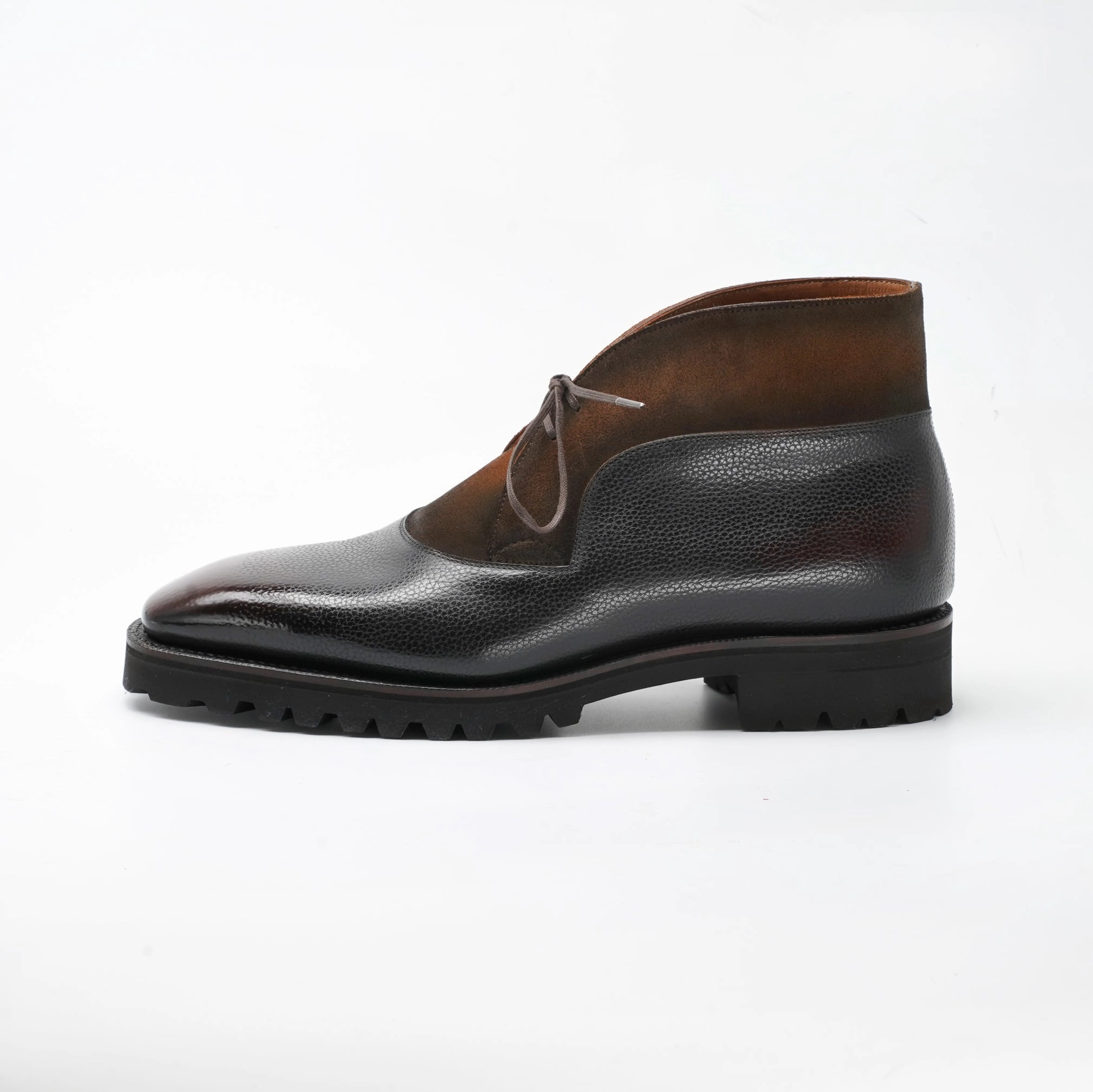 Purpose-Ready Boulevardier Chukka Boot - Ebony & Cognac