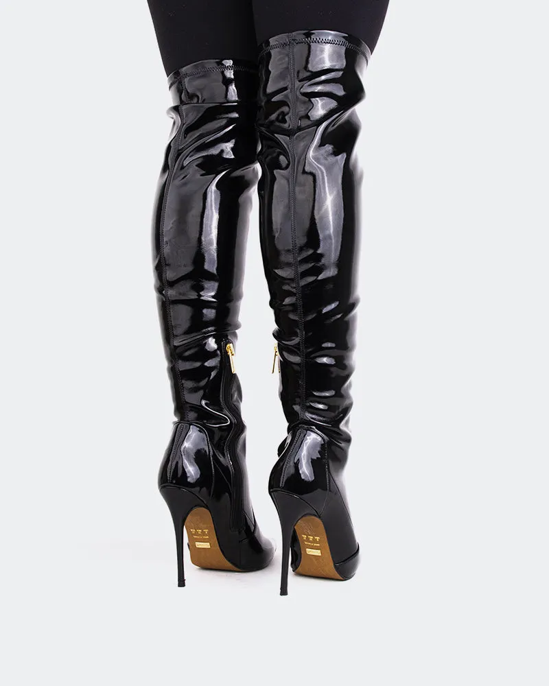 Brasilia Black Patent Shaped For Flow Everyday Comfort