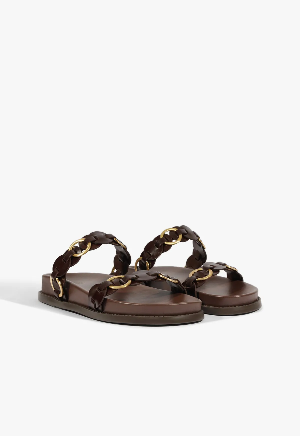 Go-Gear Selina Brown Leather Sporty Sandal