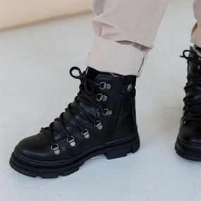Laid-Back Luxe Angulus Tex Boots W. Laces And Zipper Black 2118-101-7202-2185/1163