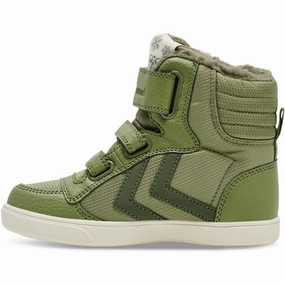 Shift-Mode Hummel Stadil Super Poly Boots Recycled Tex Jr Oil Green