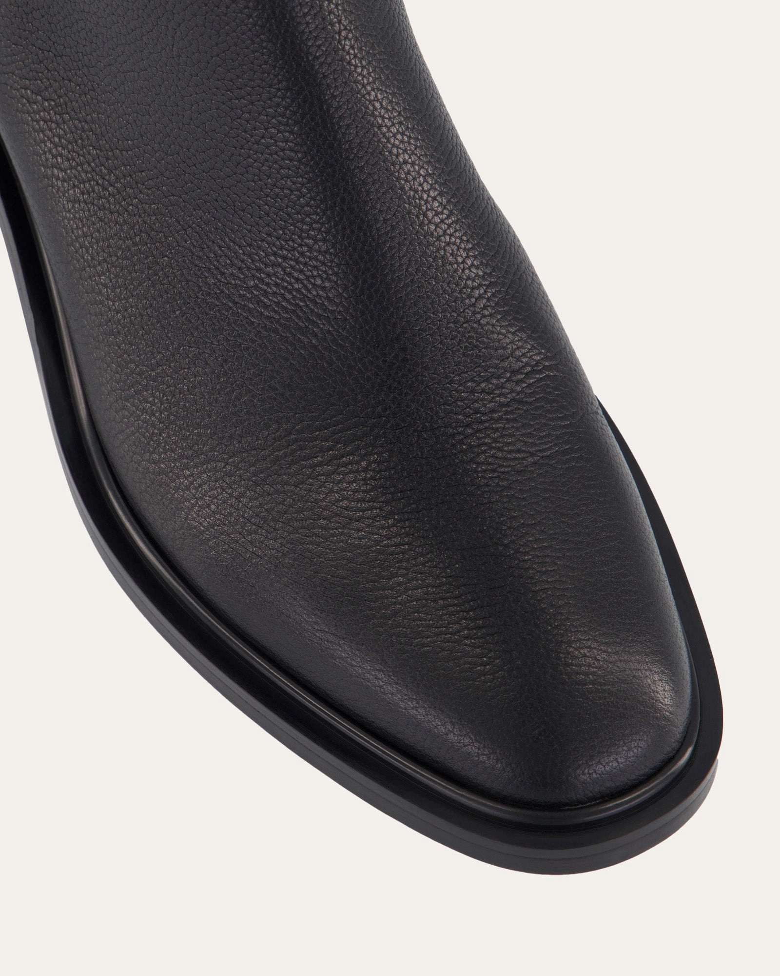 Mason Flat Ankle Boots Black Leather Rhythmic Comfort The Now Look