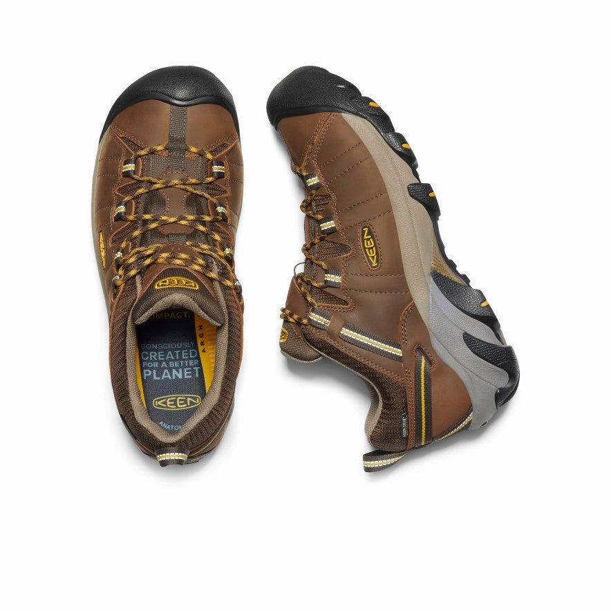 Men'S Targhee Ii Waterproof Wide  |  Cascade Brown/Golden Yellow Season-Neutral Design In Focus