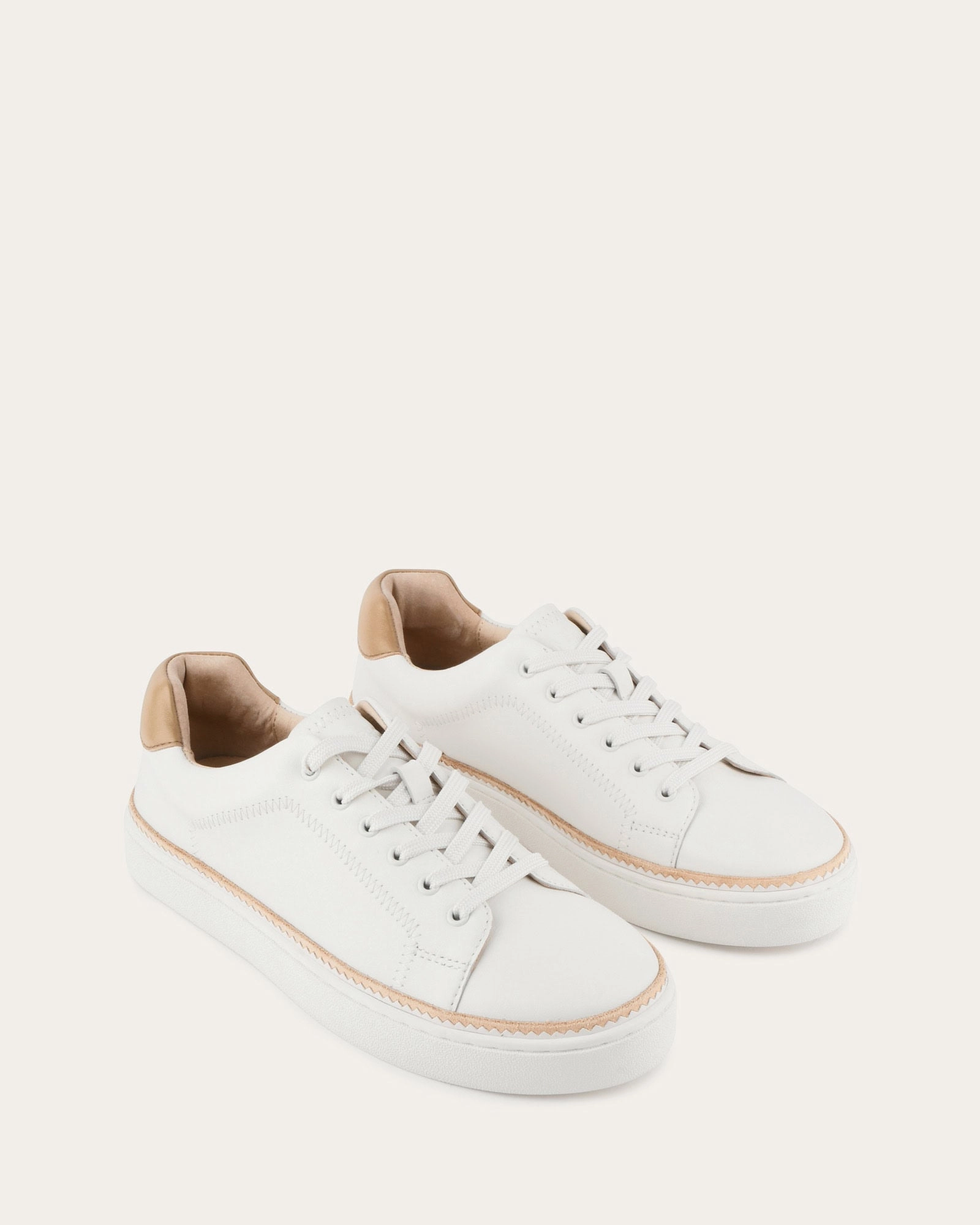 Unisex Rhythm Streamline-Ready Brinley Sneakers White Leather