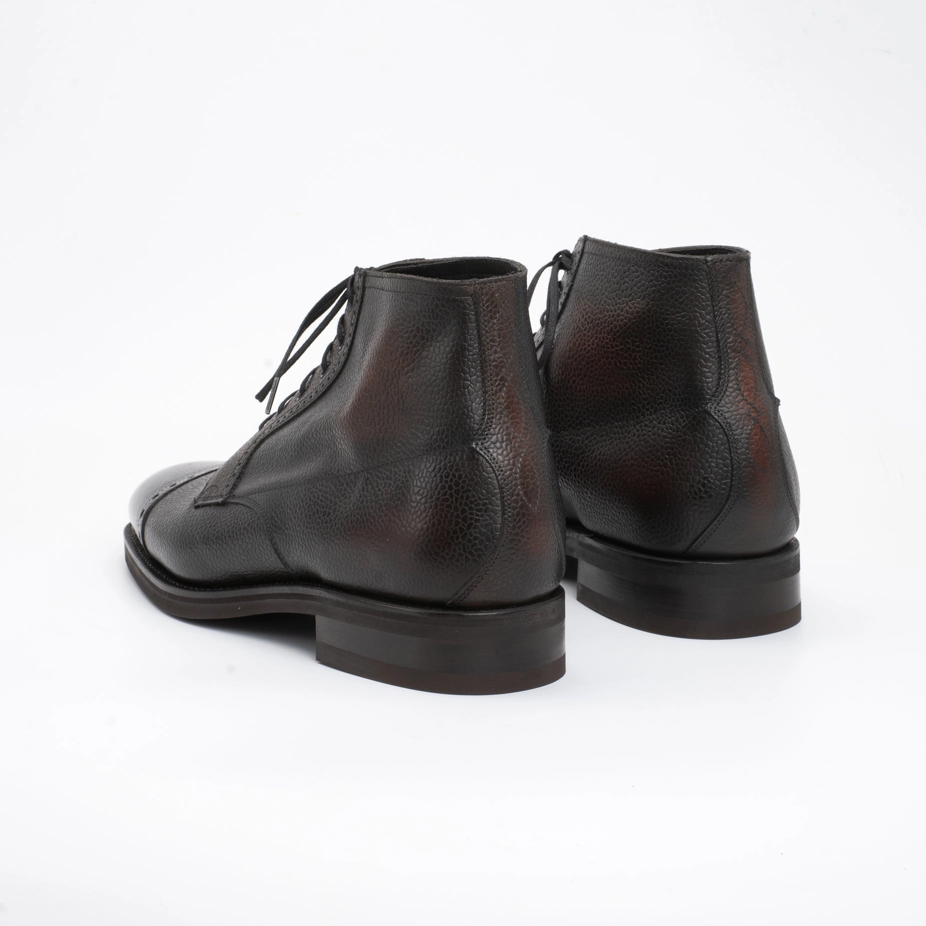 Quiet Strength Clean City Core Brossa Derby Boot - Espresso Patina