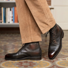 Bold Looks Go Further Brossa Derby Boot - Espresso Patina