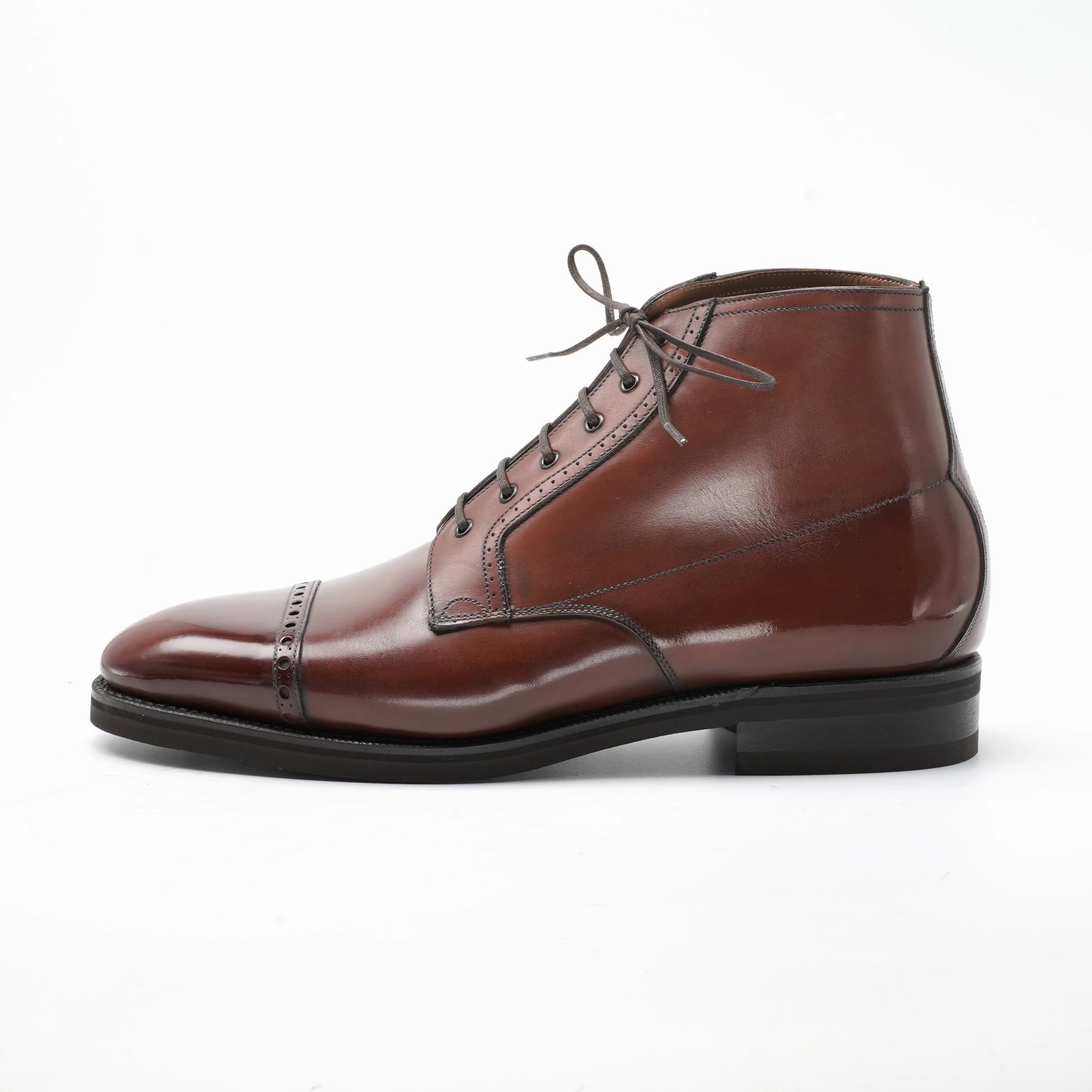 Brossa Derby Boot - Rosewood Layered City Crafted Evolution