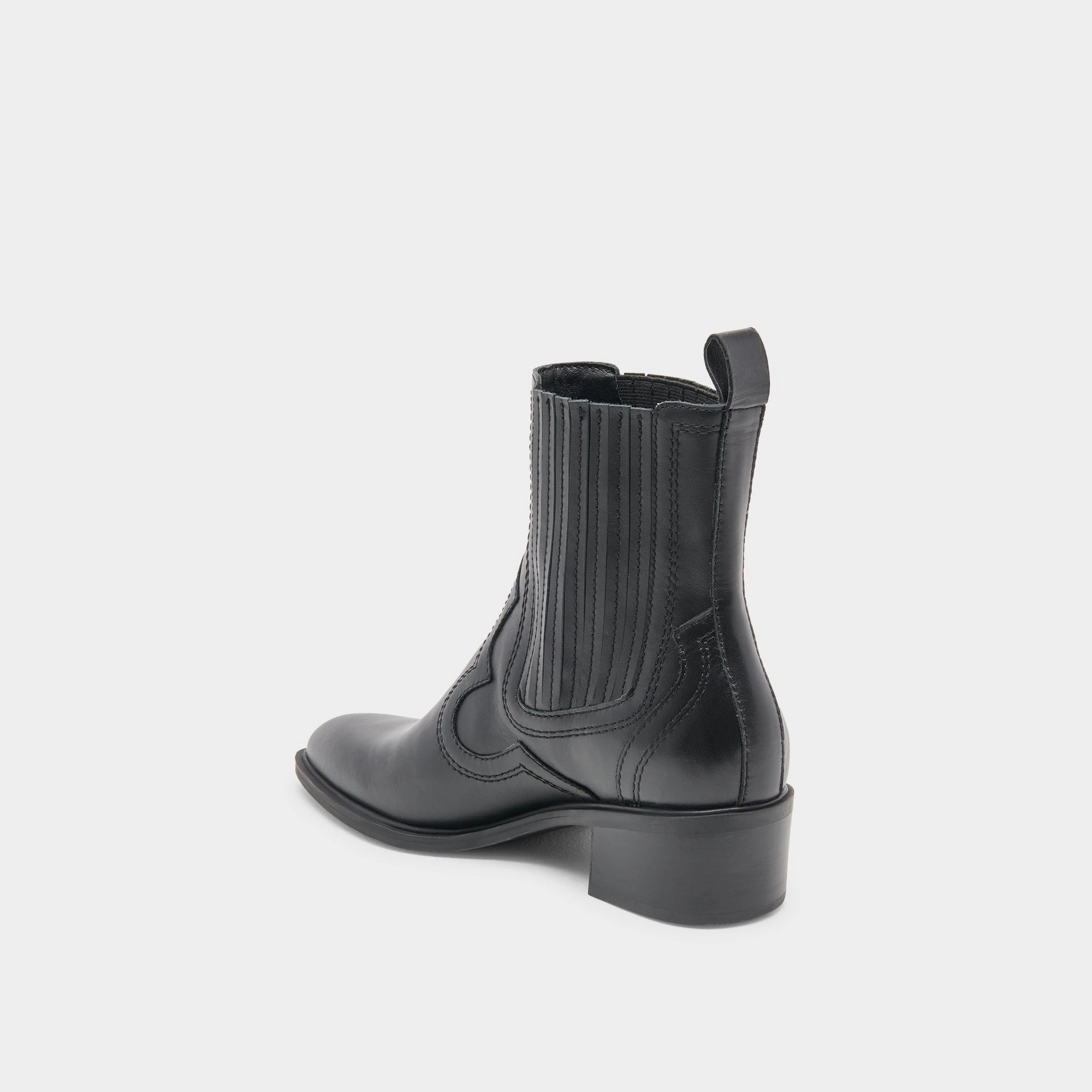 Brylee H2O Booties Black Leather Laid-Back Luxe
