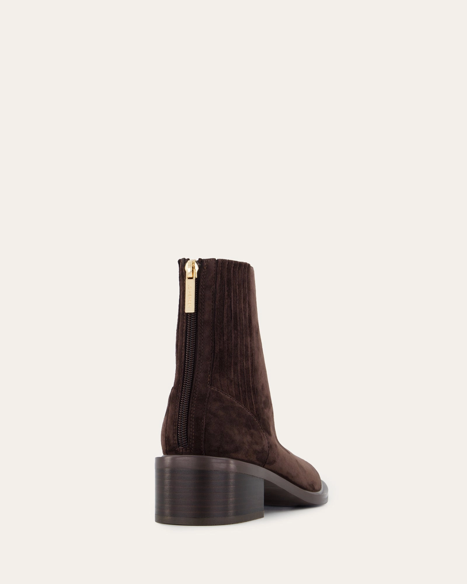 Mason Flat Ankle Boots Bitter Choc Suede Precision Comfort