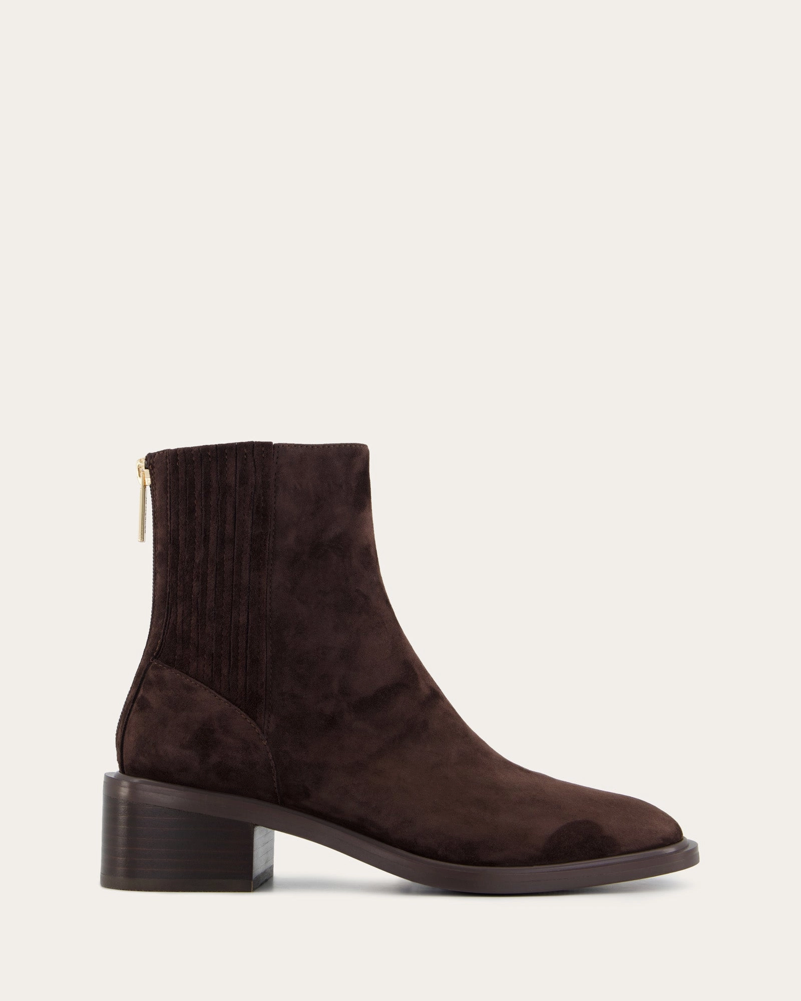 Mason Flat Ankle Boots Bitter Choc Suede Versatility Reimagined