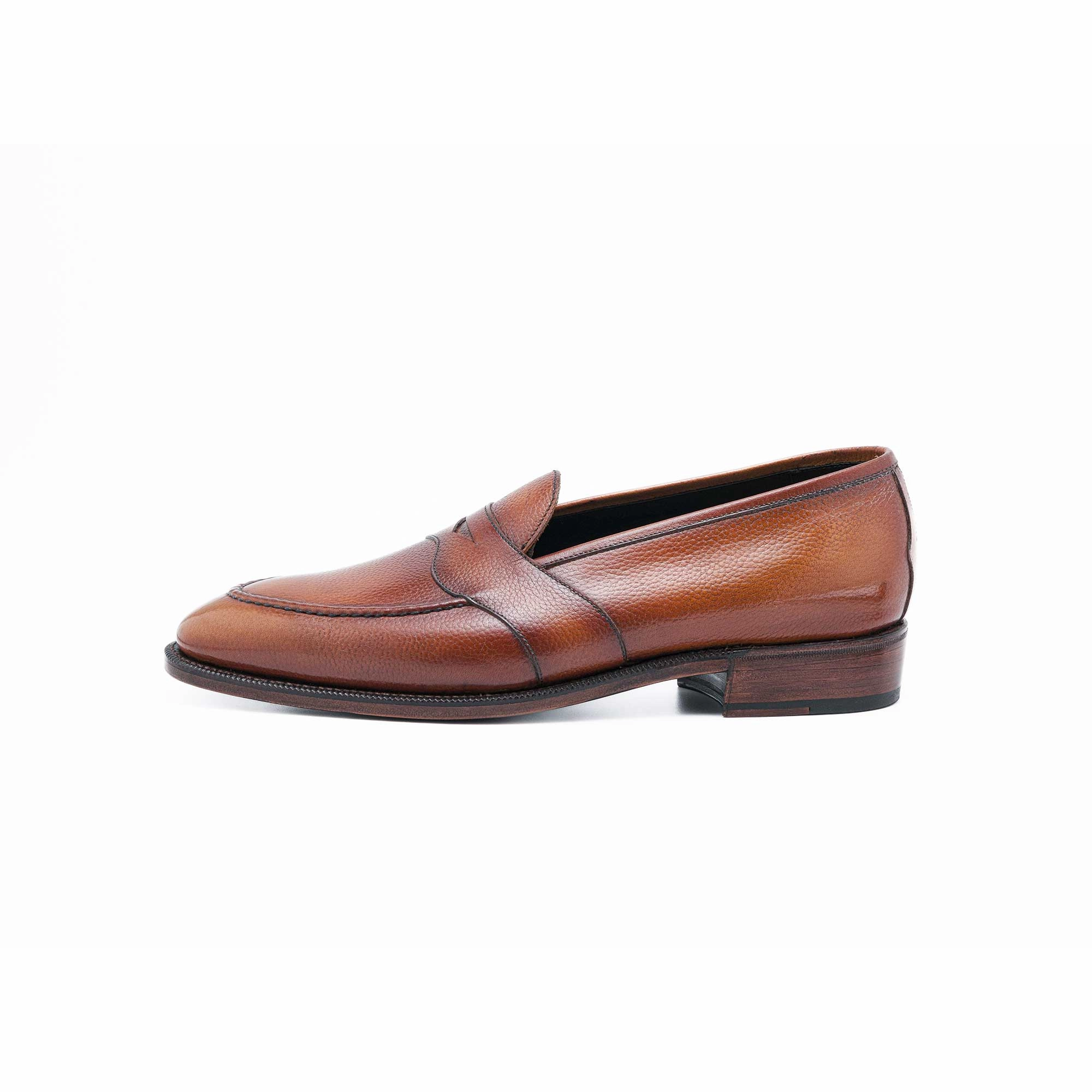 Clean Attitude Piet Penny Loafer Mto - Cognac Handmade Patina
