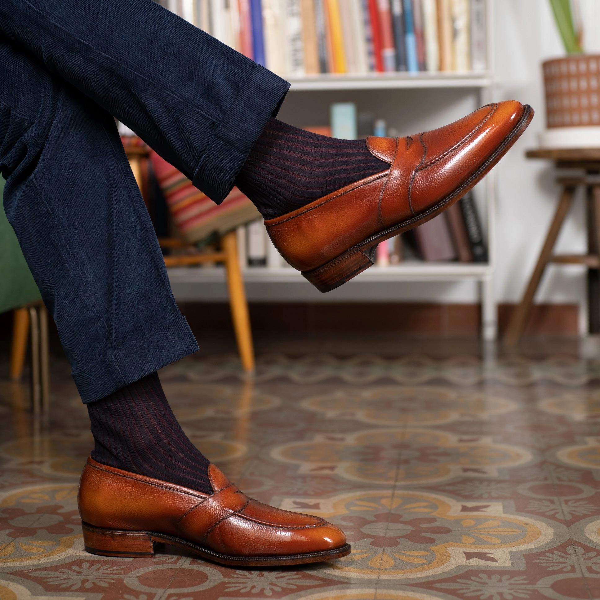 Pure Daywear Clean Energy Piet Penny Loafer Mto - Cognac Handmade Patina