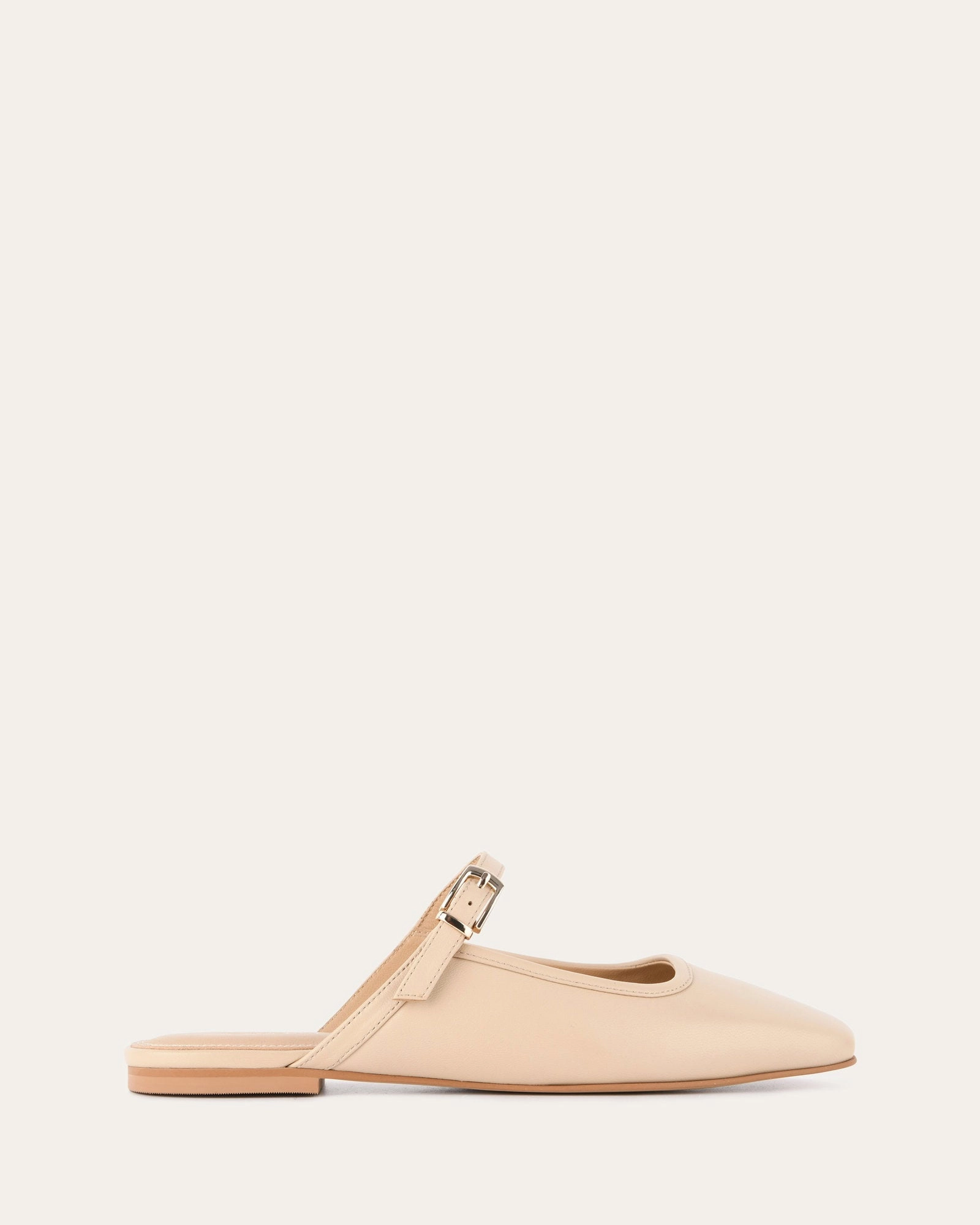 Sammy Dress Flats Sand Leather Curated City