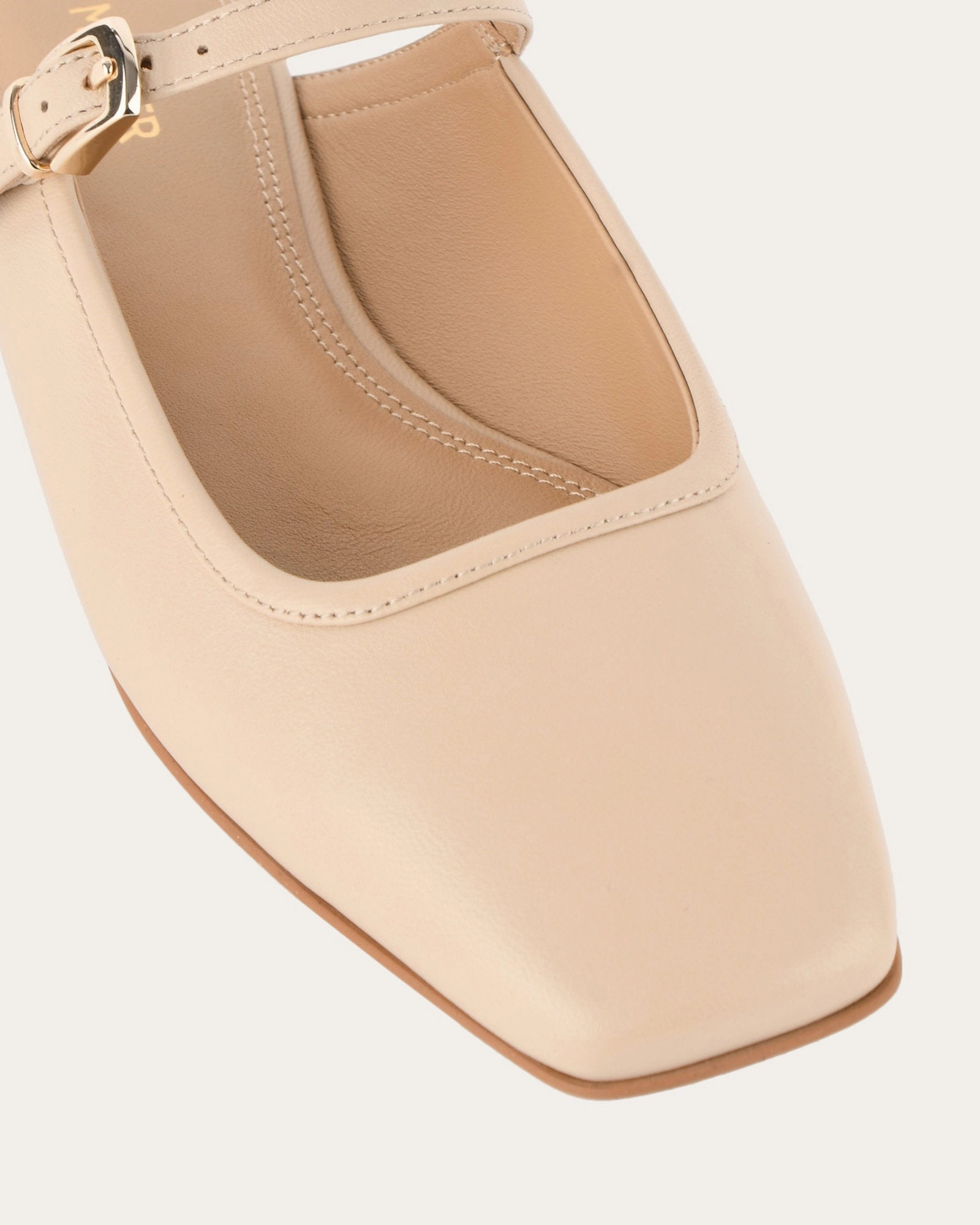 Sammy Dress Flats Sand Leather Relaxed Innovation