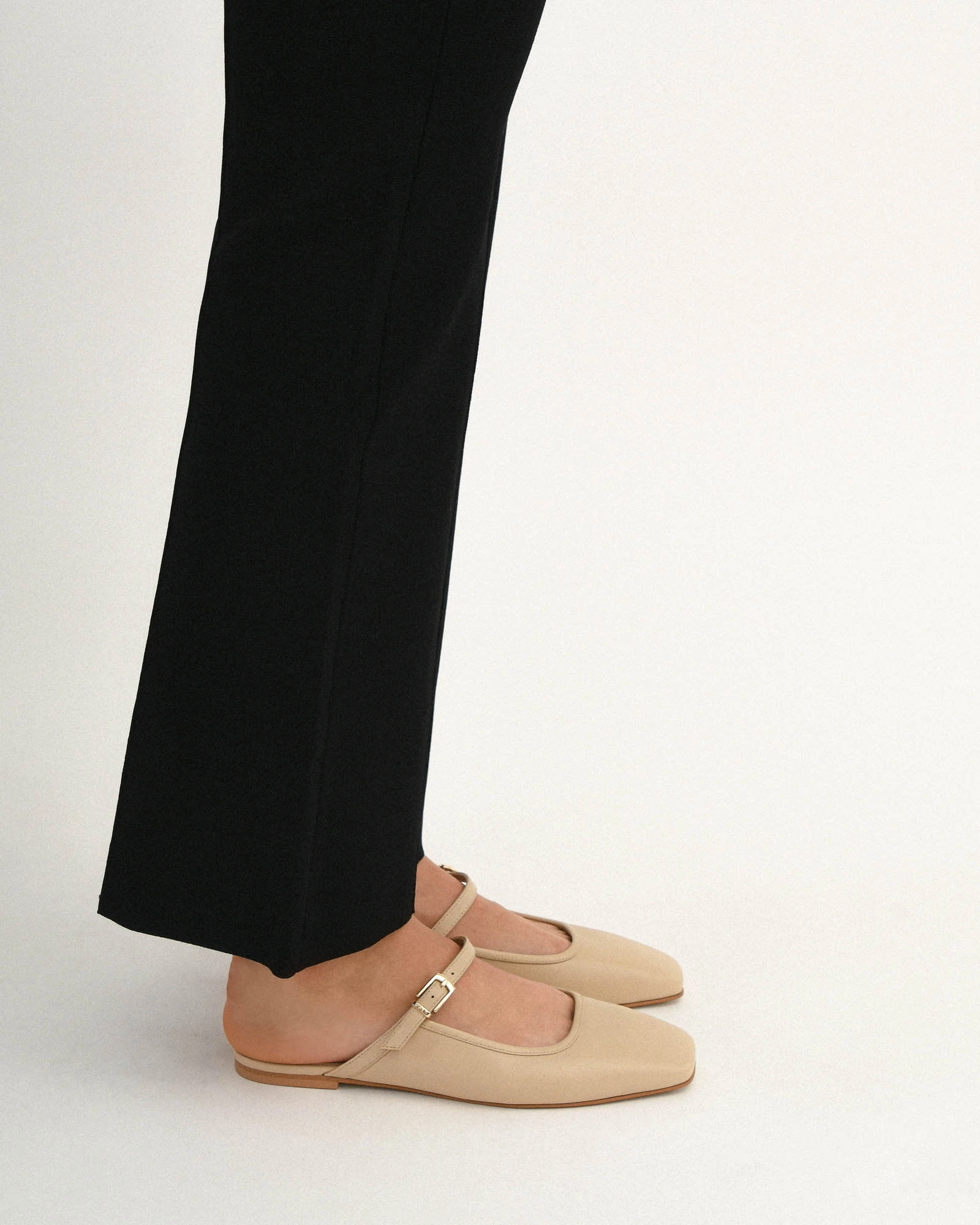Your Mobile Look Sammy Dress Flats Sand Leather