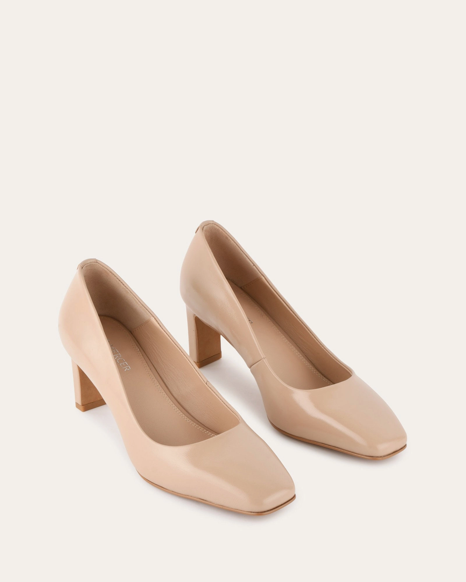 Dynamic Balance Cool And Clean Julie Mid Heels Blush Leather