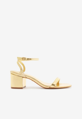 Skye Mid Block Specchio Leather Sandal Smart Design Gear