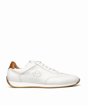 Function-Refined Cameron Grained White Sneakers