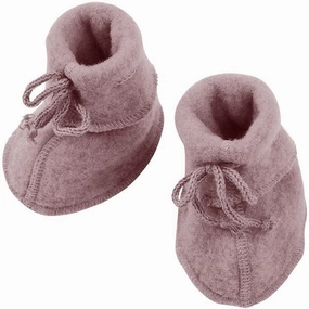 Move-Ready Looks Pulse Of The City Engel Baby Booties W. Ribbon Rosewood Melange