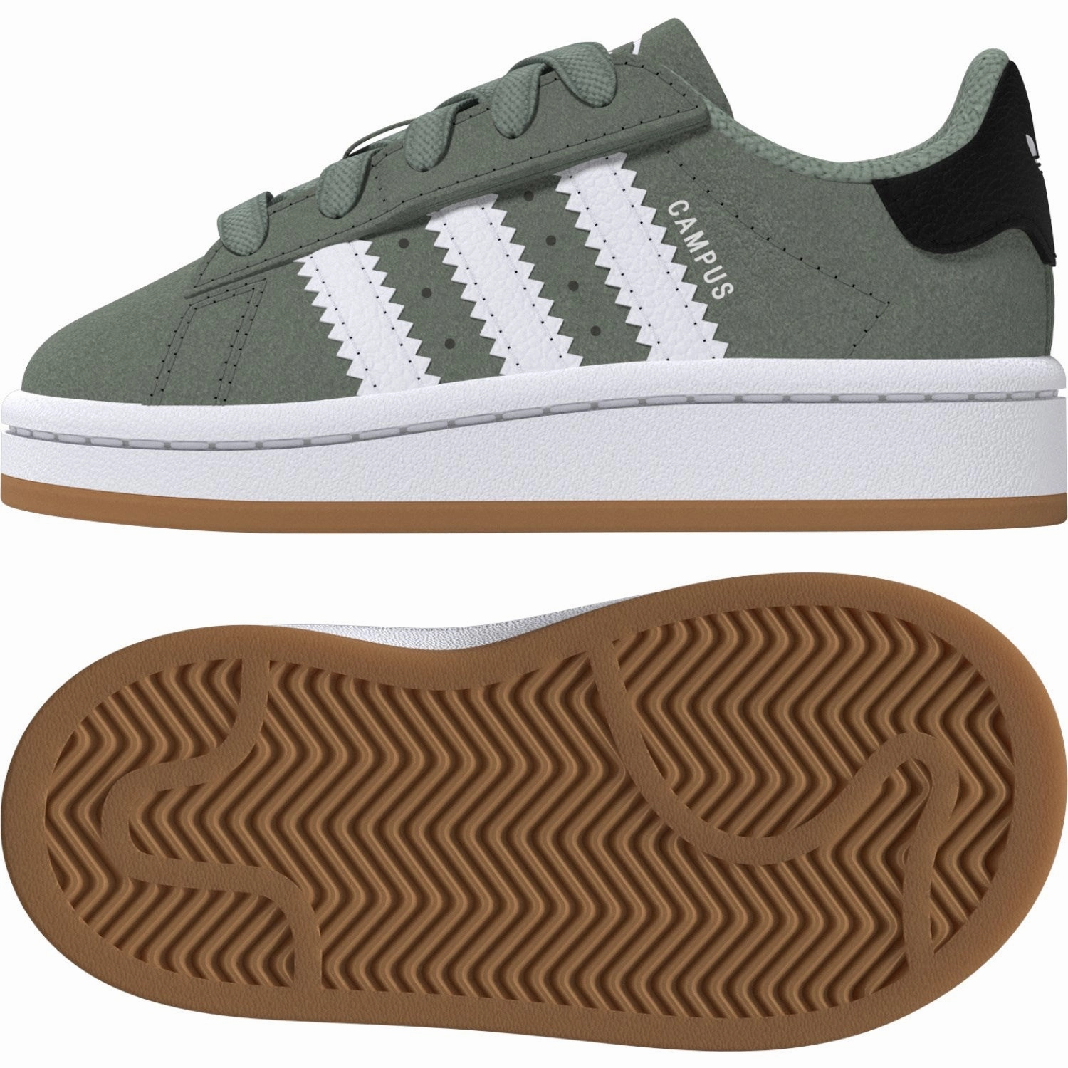 Season-Free Style Adidas Originals Silver Green/Ftwr White/Gum 2 Campus 00S Cf El I Sneakers