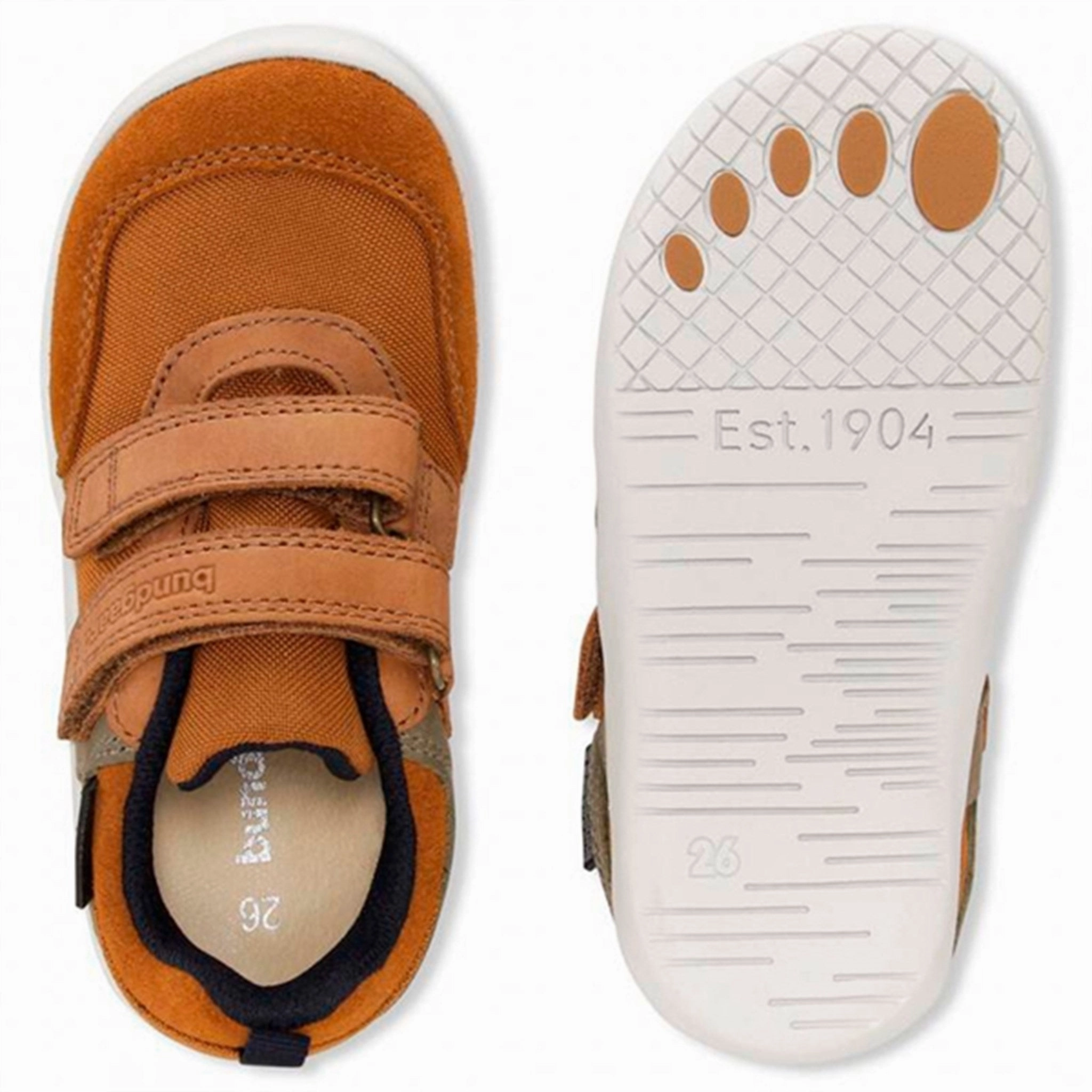 Bundgaard Bennie Strap Tex Sneakers Tan Ws Quiet Strength
