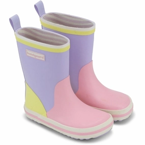 Bundgaard Charly High Rubber Boot Lilac Multi Print Designed For Pace Modern Momentum