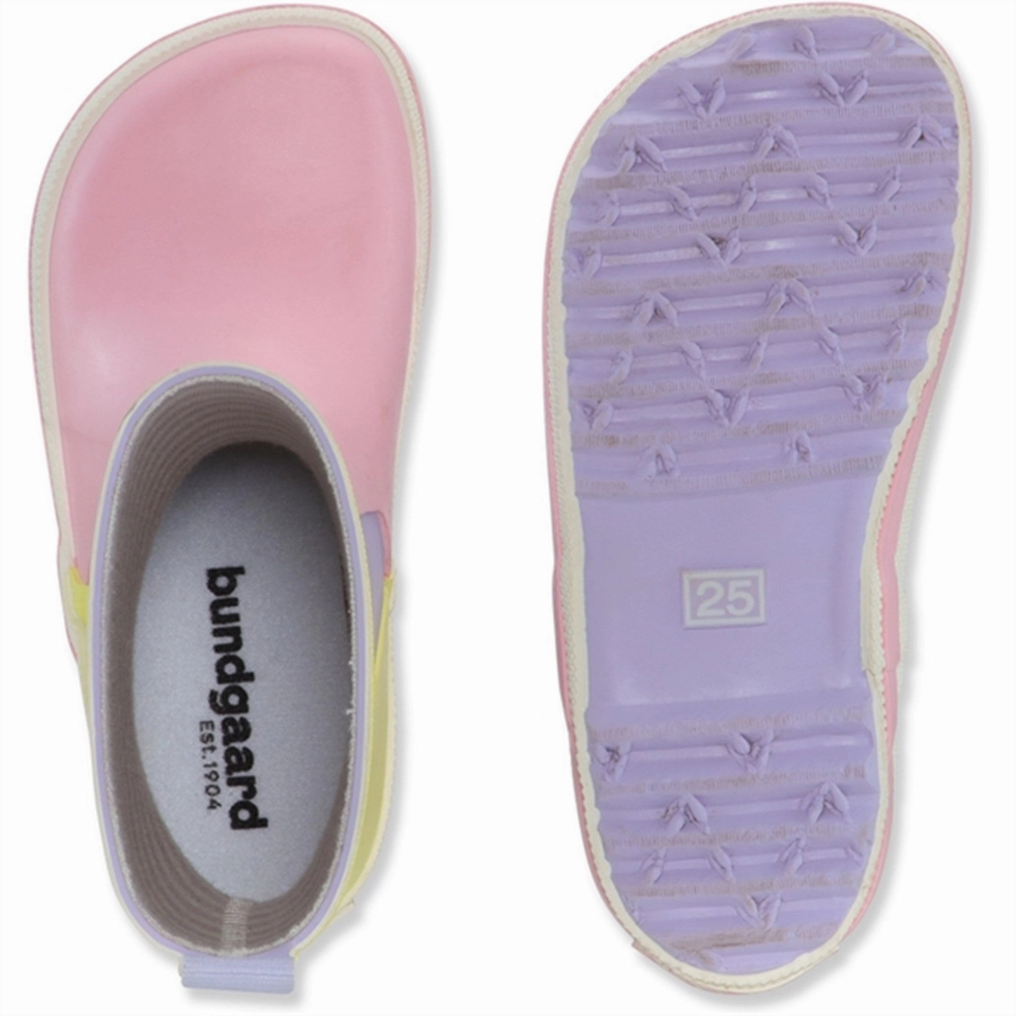 Bundgaard Charly High Rubber Boot Lilac Multi Print Style To Evolve Refined Structure
