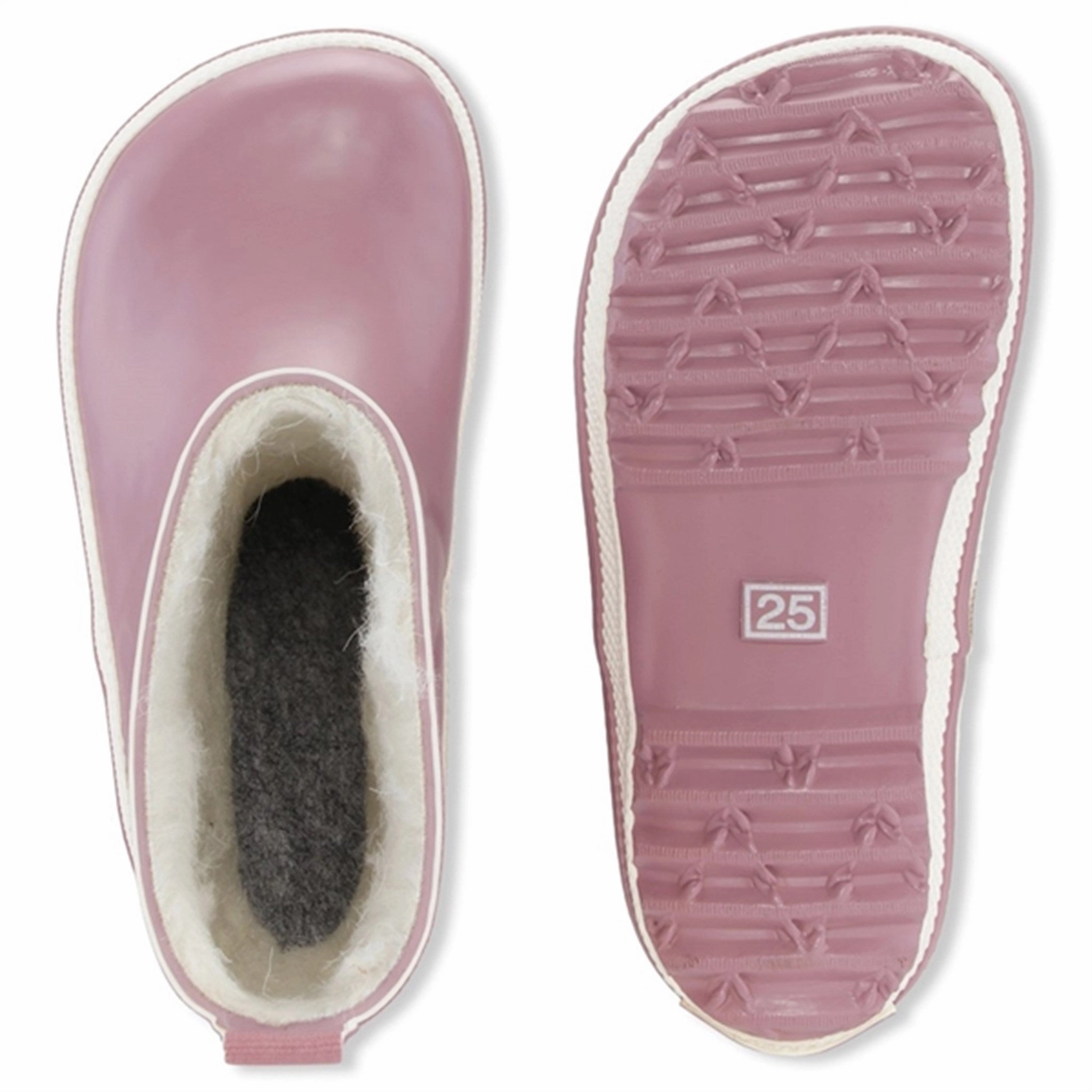 Utility In Style Bundgaard Charly High Warm Rubber Boots Dark Rose
