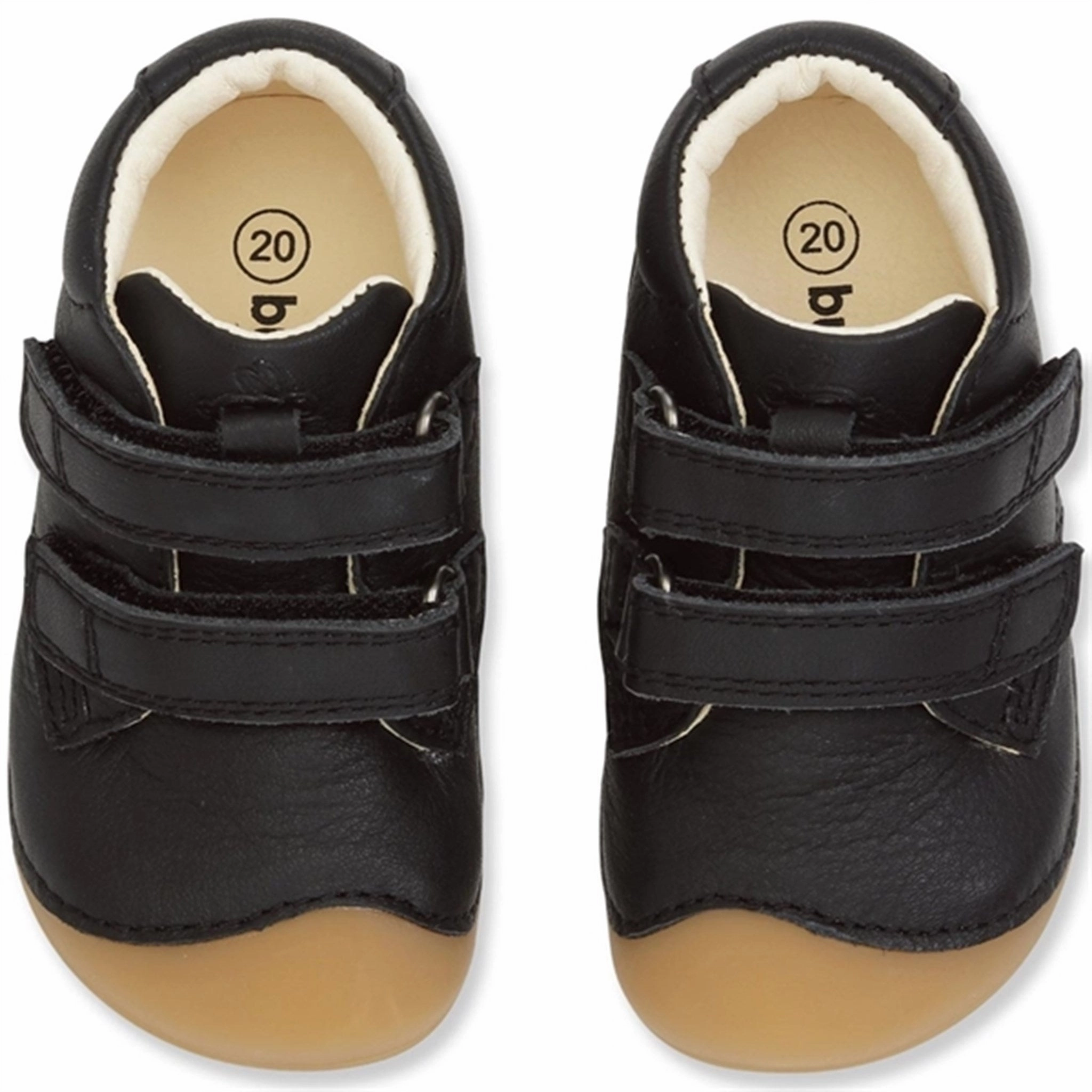 Confident Minimal Bundgaard Prewalker Petit Velcro Black Gum
