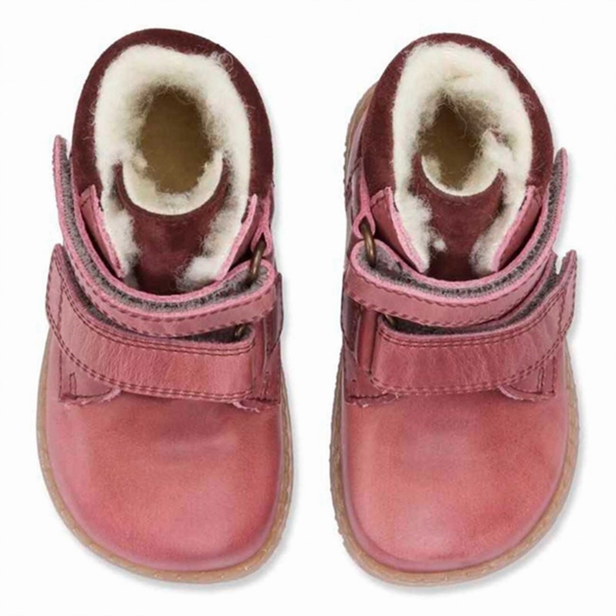 Function With Style Bundgaard Rabbit Boots Velcro Dark Rose