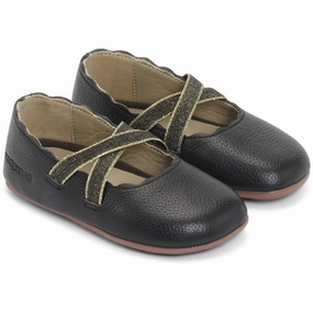 Minimal Movement Adaptive Style Bundgaard Tamara Ballerina Indoor Shoes Black M