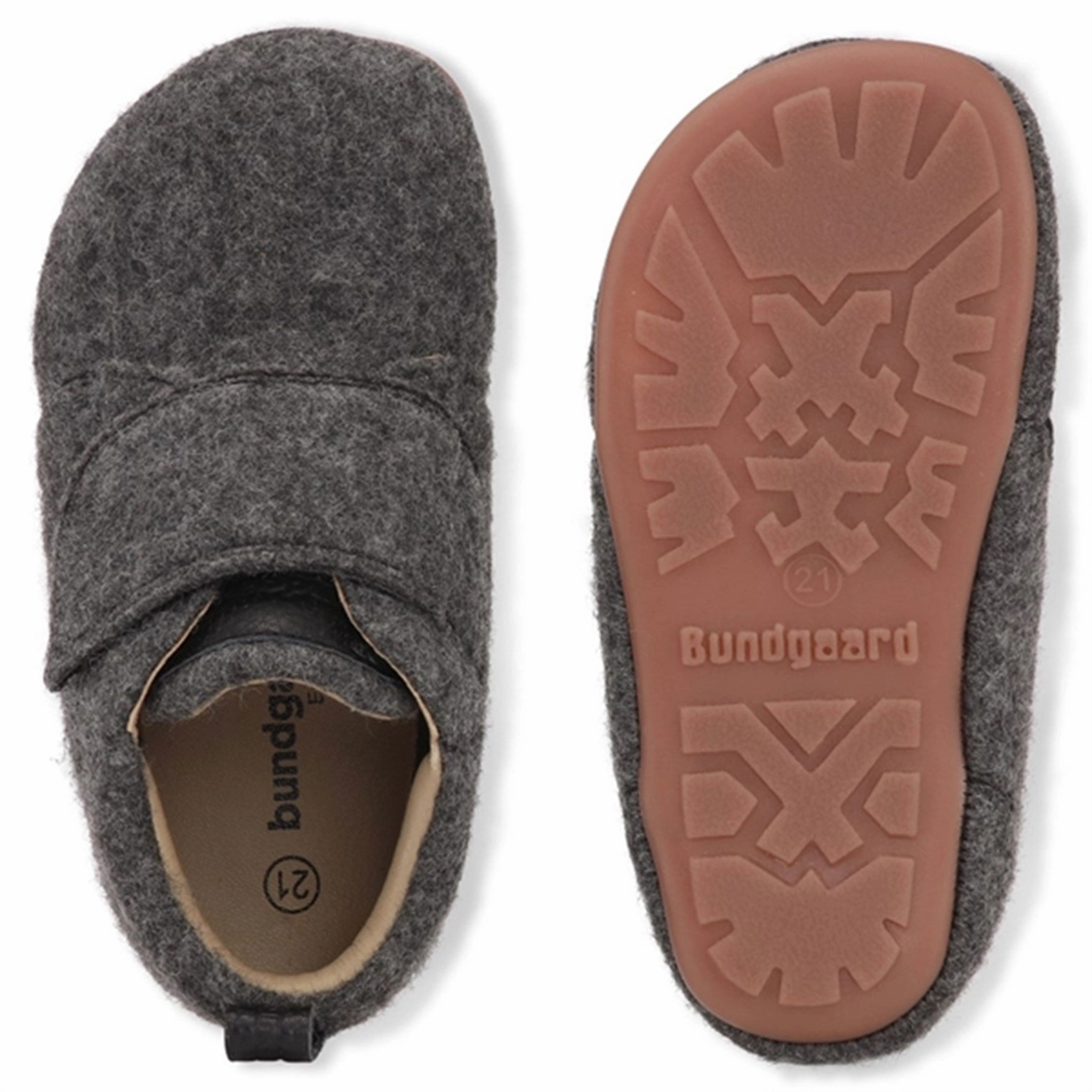 Fluid-Form Design Bundgaard Tannu Wool Indoor Shoes Dark Grey
